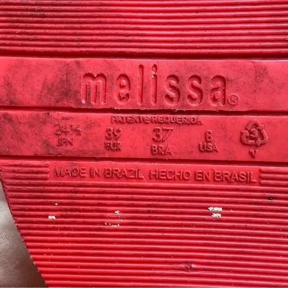 Melissa Women's Sandals 🌺 Coral 🌺 size 8 - Picture 6 of 8